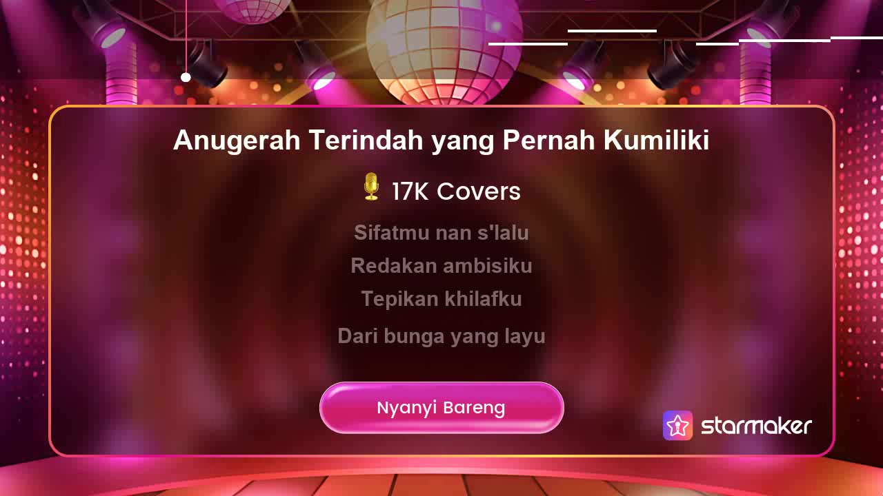 Anugerah Terindah yang Pernah Kumiliki